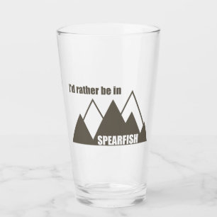 Ich wäre lieber in Spearfish South Dakota Mountain Glas