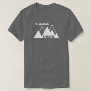 Ich wäre lieber in Spearfish South Dakota Mountain T-Shirt