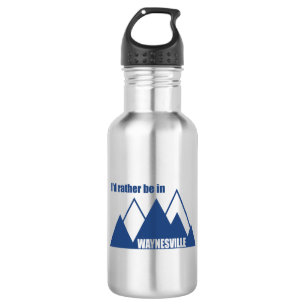 Ich wäre lieber in Waynesville Mountain Edelstahlflasche