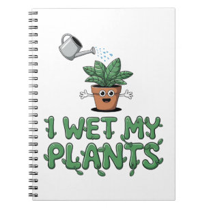 Ich wecke meine Pflanze - Funny Gardens Design Notizblock