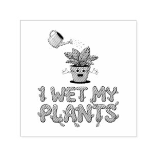 Ich wecke meine Pflanze - Funny Gardens Design Permastempel