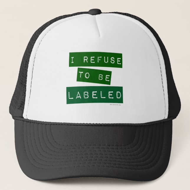 Ich weigere mich, als Slogan für einen verrückten  Truckerkappe (Vorderseite)