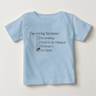 Ich weine, weil... baby t-shirt