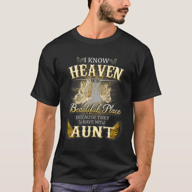 Ich weiß, dass der Himmel ein schöner Ort ist, wei T-Shirt (Vorderseite)