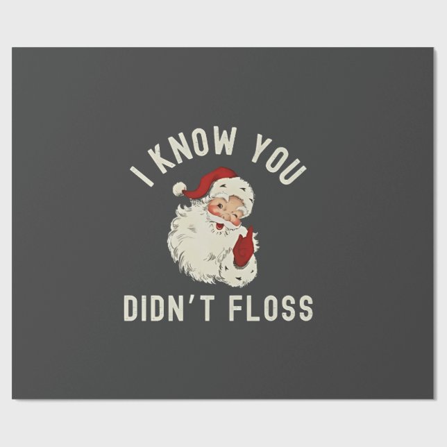 Ich weiß, dass du Weihnachten nicht gefallen hast  Geschenkpapier (Flach)