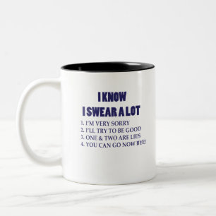 ICH WEISS, DASS ICH SEHR VIEL SCHWACH ZWEIFARBIGE TASSE