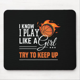 Ich weiß, dass ich wie ein Mädchen spiele und vers Mousepad