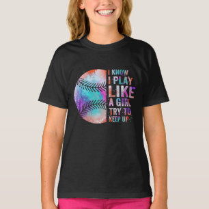 Ich weiß, dass ich wie ein Mädchen spiele und vers T-Shirt