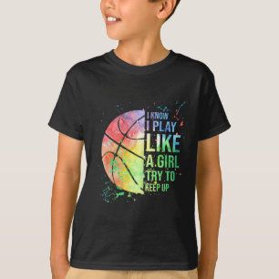 Ich weiß, dass ich wie ein Mädchen spiele und vers T-Shirt
