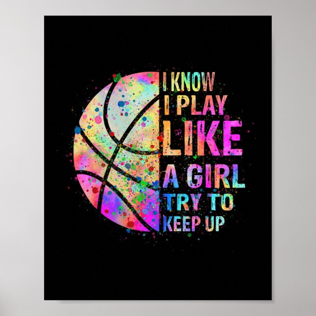 Ich weiß, dass ich wie ein Mädchen spiele, versuch Poster (Vorne)