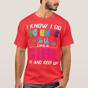 Ich weiß, dass ich wie ein Mädchen versuche, Pr T-Shirt