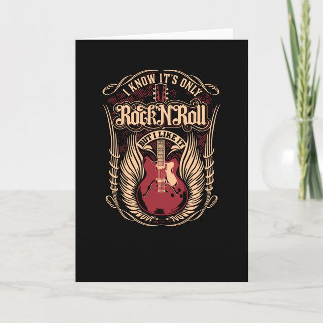 Ich weiß, es ist nur Rock'n'Roll Karte (Vorderseite)