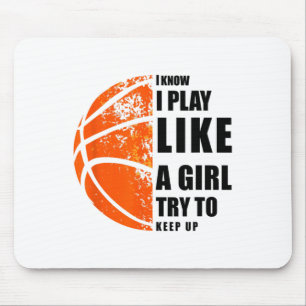 Ich weiß, ich spiele wie ein Mädchen versuchen, Sk Mousepad