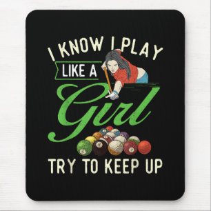 Ich weiß, ich spiele wie ein Mädchen - Weiblicher Mousepad