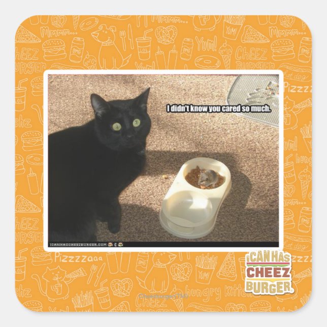 Ich weiß nicht, dass dir das wichtig ist quadratischer aufkleber (Vorderseite)