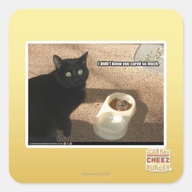 Ich weiß nicht, dass dir das wichtig ist quadratischer aufkleber (Vorderseite)