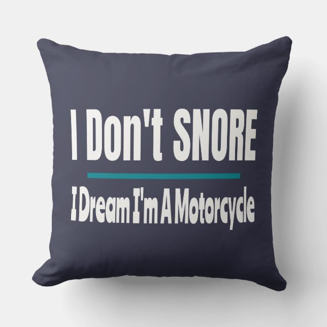 Ich weiß nicht, dass ich ein Motorradschläfchen bi Kissen (Vorderseite)