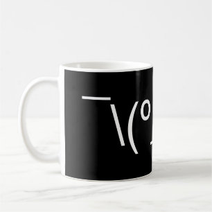 Ich weiß nicht LOL ¯\(º_o)/¯ Emoticon Japanische K Kaffeetasse