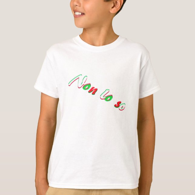 Ich weiß nicht T-Shirt (Vorderseite)