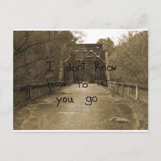 Ich weiß nicht, wie ich dir lass machen soll. postkarte (Vorderseite)