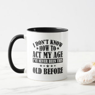 Ich weiß nicht, wie ich mich benehmen soll, lustig tasse