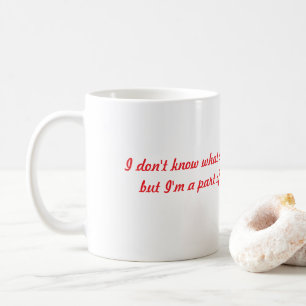 Ich weiß nicht, woran ich beteiligt bin kaffeetasse