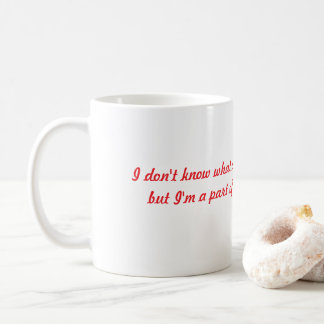 Ich weiß nicht, woran ich beteiligt bin kaffeetasse