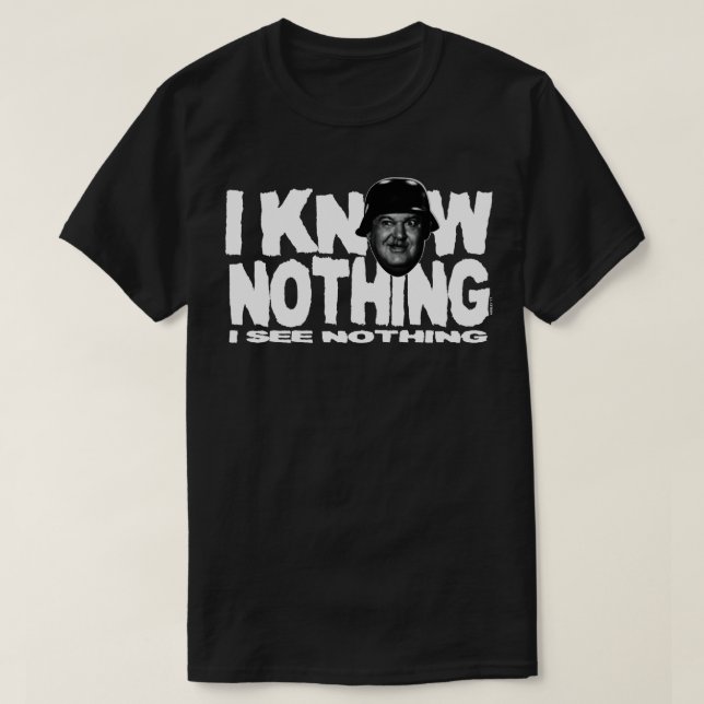 ICH WEISS NICHTS T-Shirt (Design vorne)