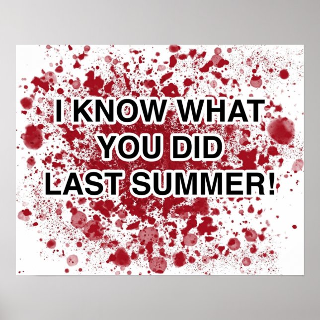 Ich weiß, was du letzten Sommer getan hast Poster (Vorne)