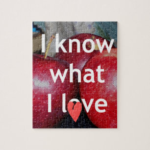 "Ich weiß, was ich liebe" – Apfel-Themendesign