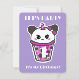 ICH WENDE EINEN GEBURTSTAG EINLADUNG KAWAII