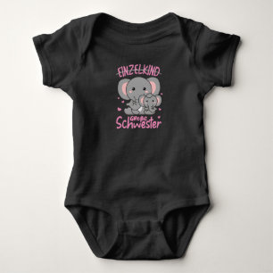 Ich werde 2022 eine große Schwester für Geschwiste Baby Strampler