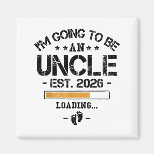 Ich werde 2026 Onkel - Neue Babynamch announcement Magnet
