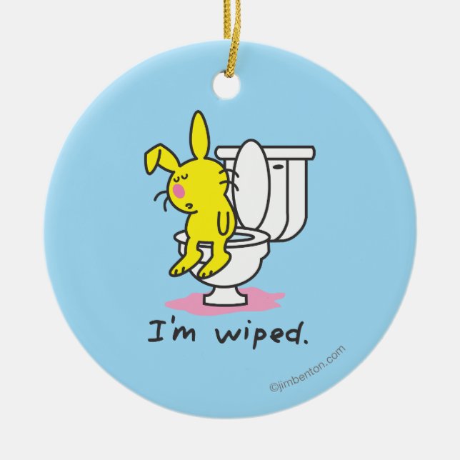 Ich werde abgewischt keramikornament (Vorne)