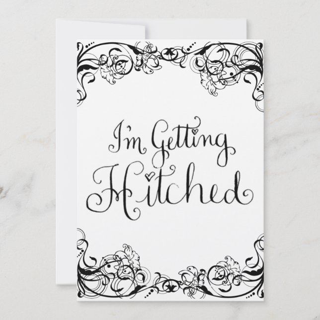 Ich werde angeschlagen einladung (Vorderseite)