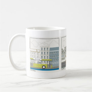 Ich werde arbeiten, ich rufe aus kaffeetasse