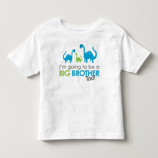 Ich werde auch ein großer BRUDER sein! Kleinkind T-shirt (Vorderseite)