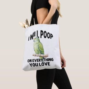 Ich werde auf alles, was Sie Liebe Papageienvögel Tasche