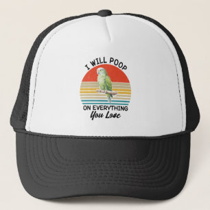 Ich werde auf alles, was Sie lieben Vögel Retro Ge Truckerkappe