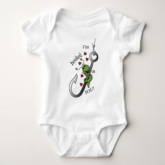 Ich werde auf Ihnen Valentinsgruß gehakt Baby Strampler (Vorderseite)