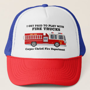 Ich werde bezahlt, um mit Firetrucks zu spielen Truckerkappe