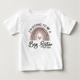 Ich werde Big Sister 2023 sein, Pregnancy Reveal Baby T-shirt