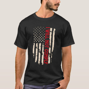 Ich werde das komische Retro-Design der US-Flagge T-Shirt