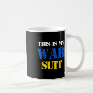 Ich werde das Kostüm tragen, wenn dieser Krieg vor Kaffeetasse
