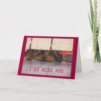 Ich werde deine Karte vermissen