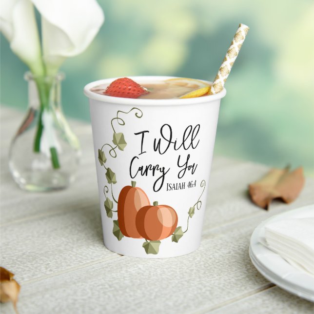 Ich werde deine Tasse tragen Pappbecher (In Situ)