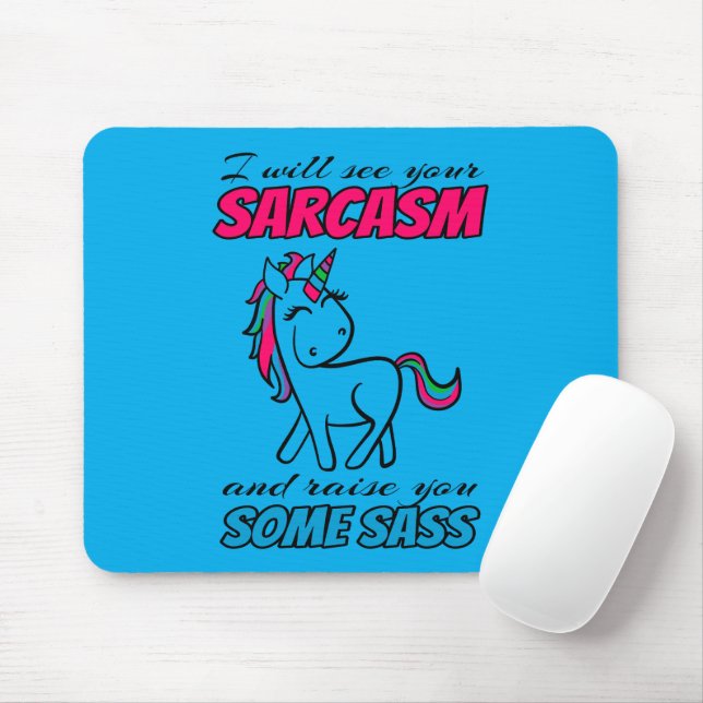 Ich werde deinen Sarkasmus sehen und dir etwas Fre Mousepad (Mit Mouse)