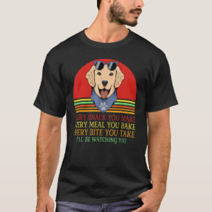 Ich werde dich beobachten Labrador Retriever Hund T-Shirt