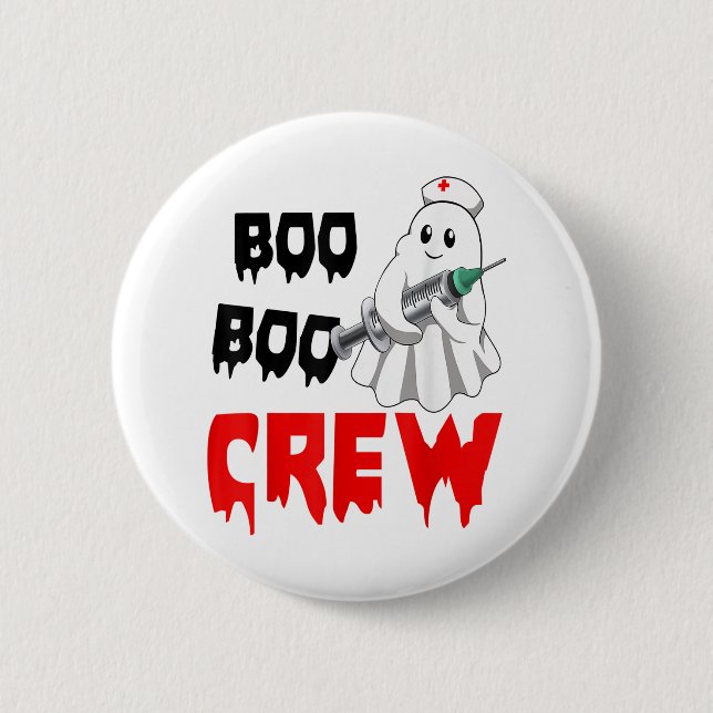 Ich werde dich erstab dich Funny Ghost Nurse Hallo Button (Vorderseite)