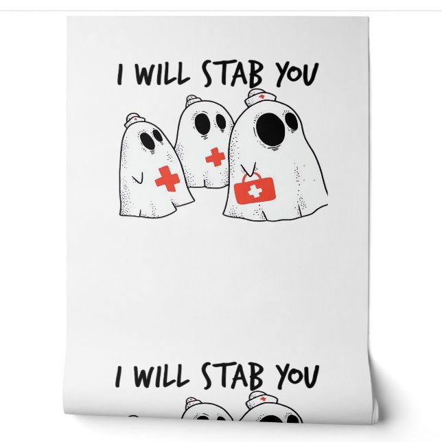 Ich werde dich ersticken Ghost Nurse Funny RN Hall Tapete (Abrollen)
